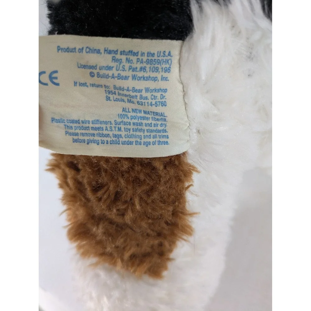 Build-A-Bear Plush Dog Puppy Lot Beagle Border Collie Realistic Black Brown BAB